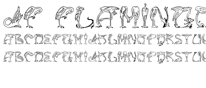 JF Flamingo font